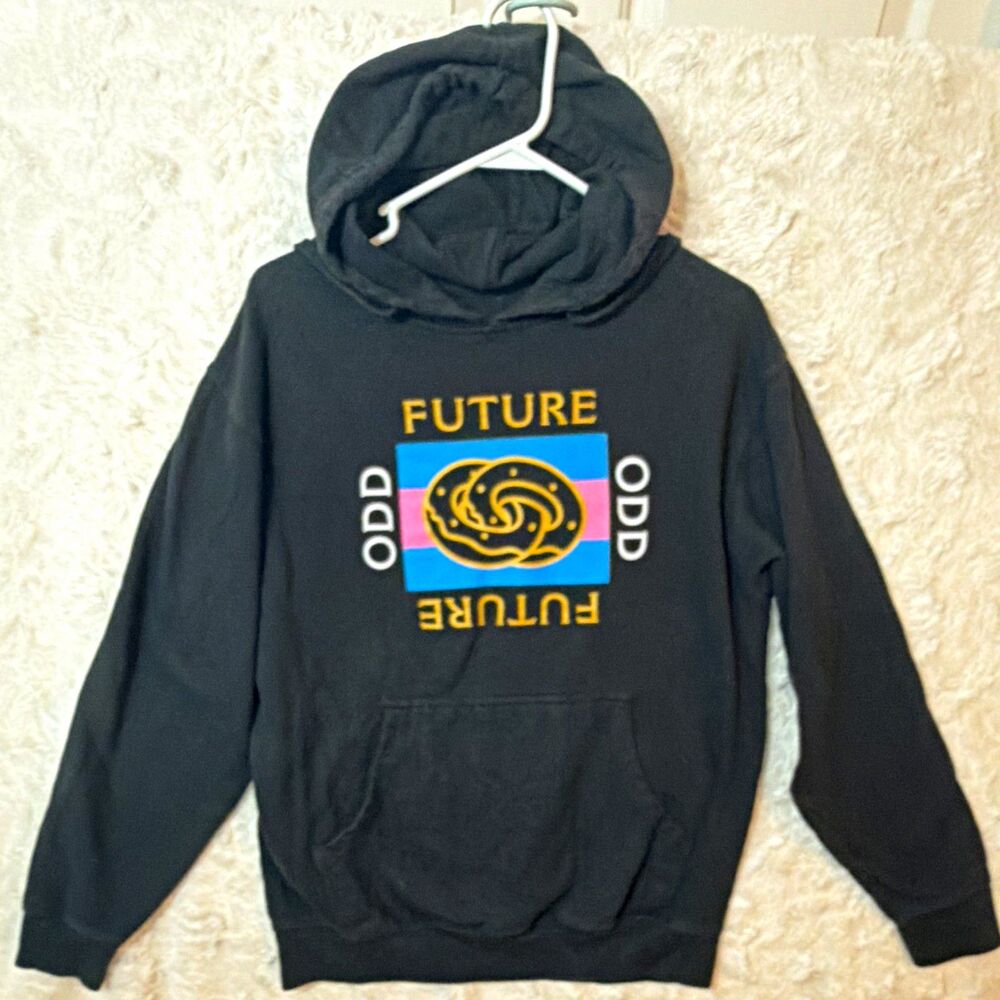 Odd Future OFWGKTA Donut Logo Black Pullover Hoodie Men’s Medium